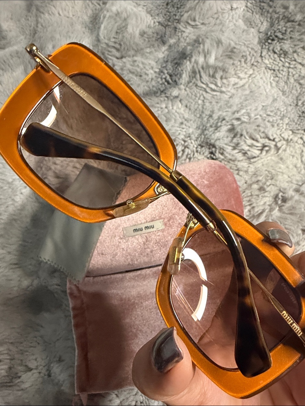 Miu Miu Tortoiseshell Sunglasses with Brown Lenses - Picture 3 of 15